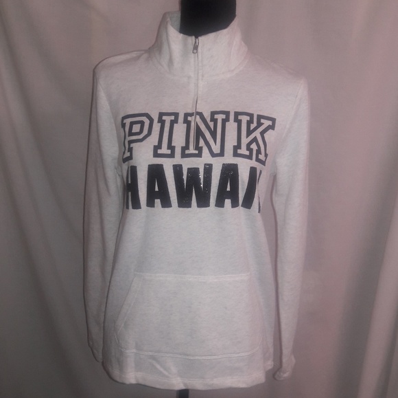 PINK Victoria's Secret Jackets & Blazers - NWT VS Pink Bling Quarter Zip Pullover Hoodie XS